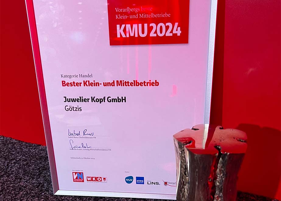 Juwelier Kopf Götzis Feldkirch KMU Preis Vorarlberg 2024