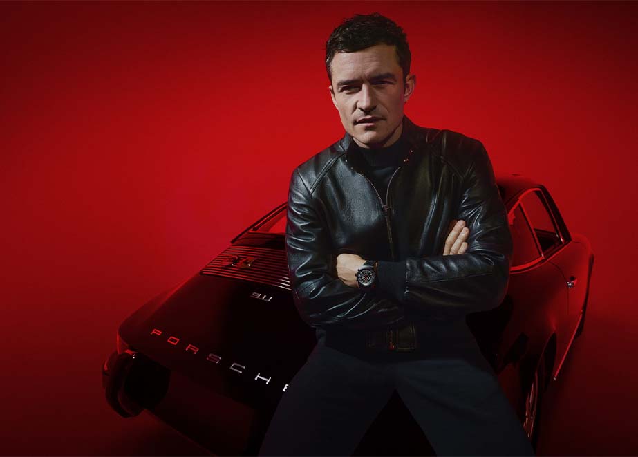 Orlando Bloom Porsche Design Chronograph 1 – All Black Numbered Edition