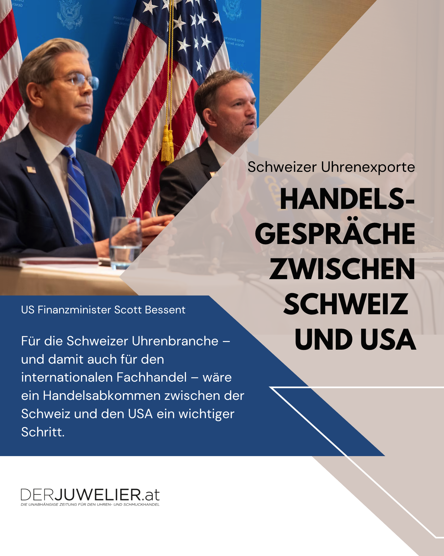 DJ US Zölle Uhren Exporte Schweiz