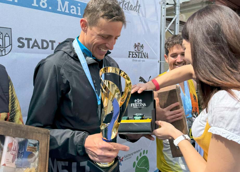 Festina Timing Partner Salzburg Marathon 2025 Sieger Ehrung Festina Uhr