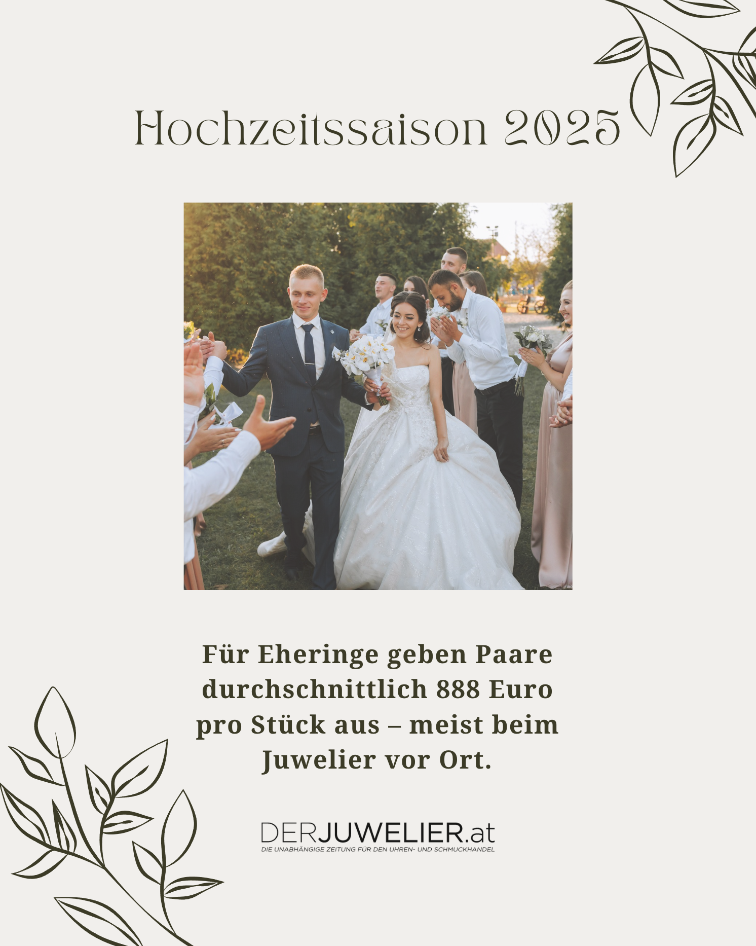 Hochzeit Saison 2025 Juwelier