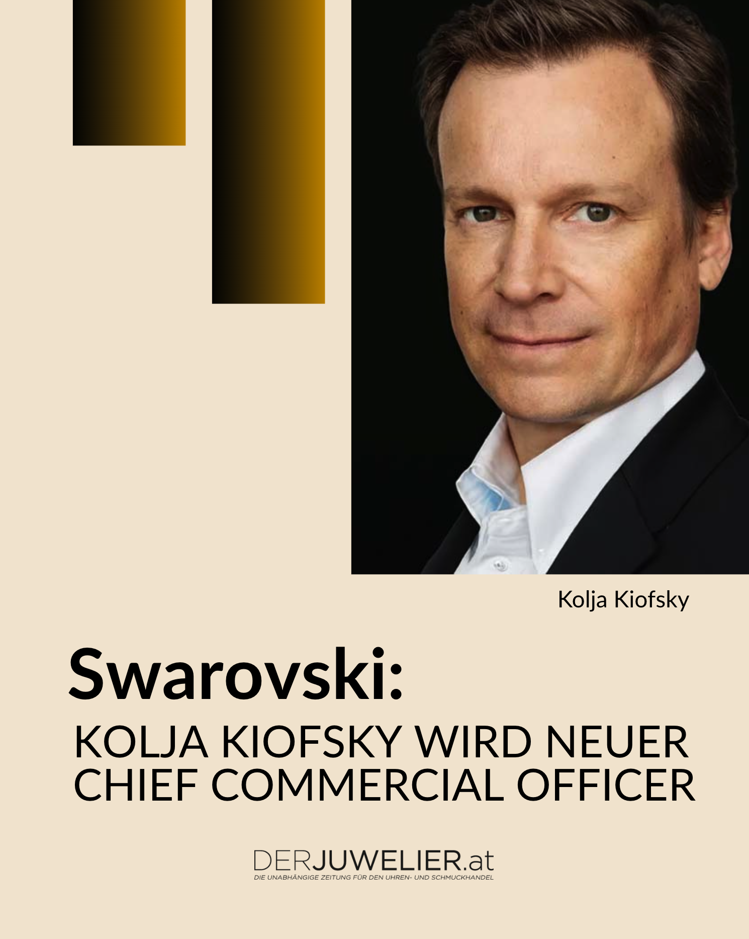 Kolja Kiofsky wird neuer Chief Commercial Officer bei Swarovski DJ