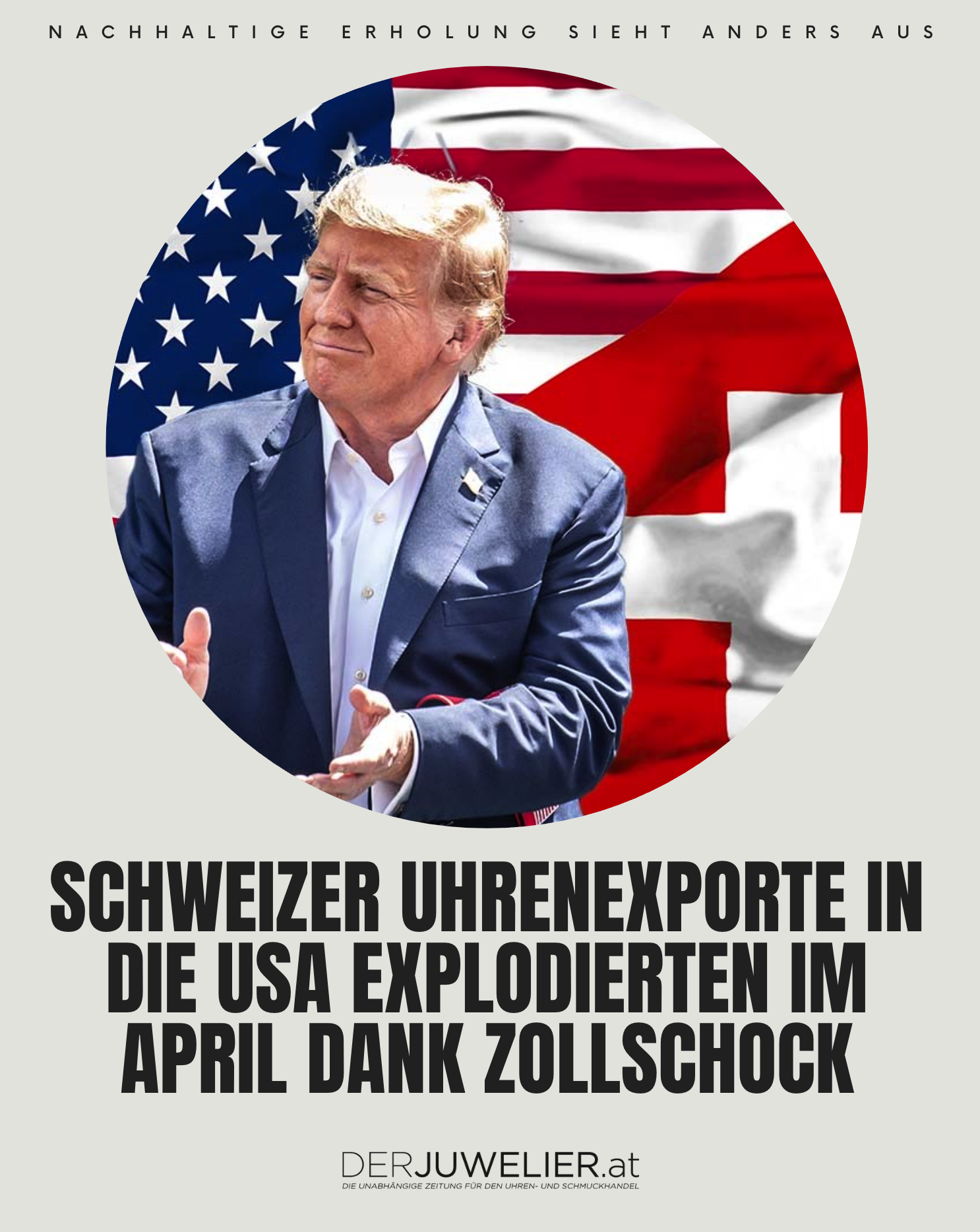 Schweizer Uhrenexporte USA April 2025 DJ