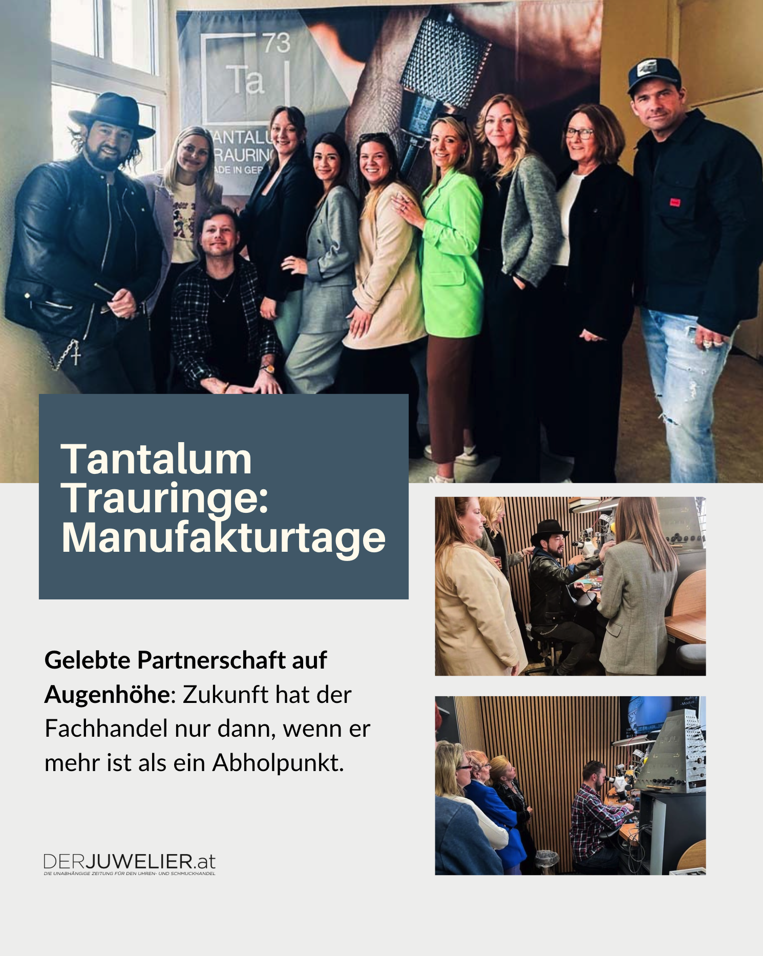 Tantalum Trauringe Manufakturtage DJ