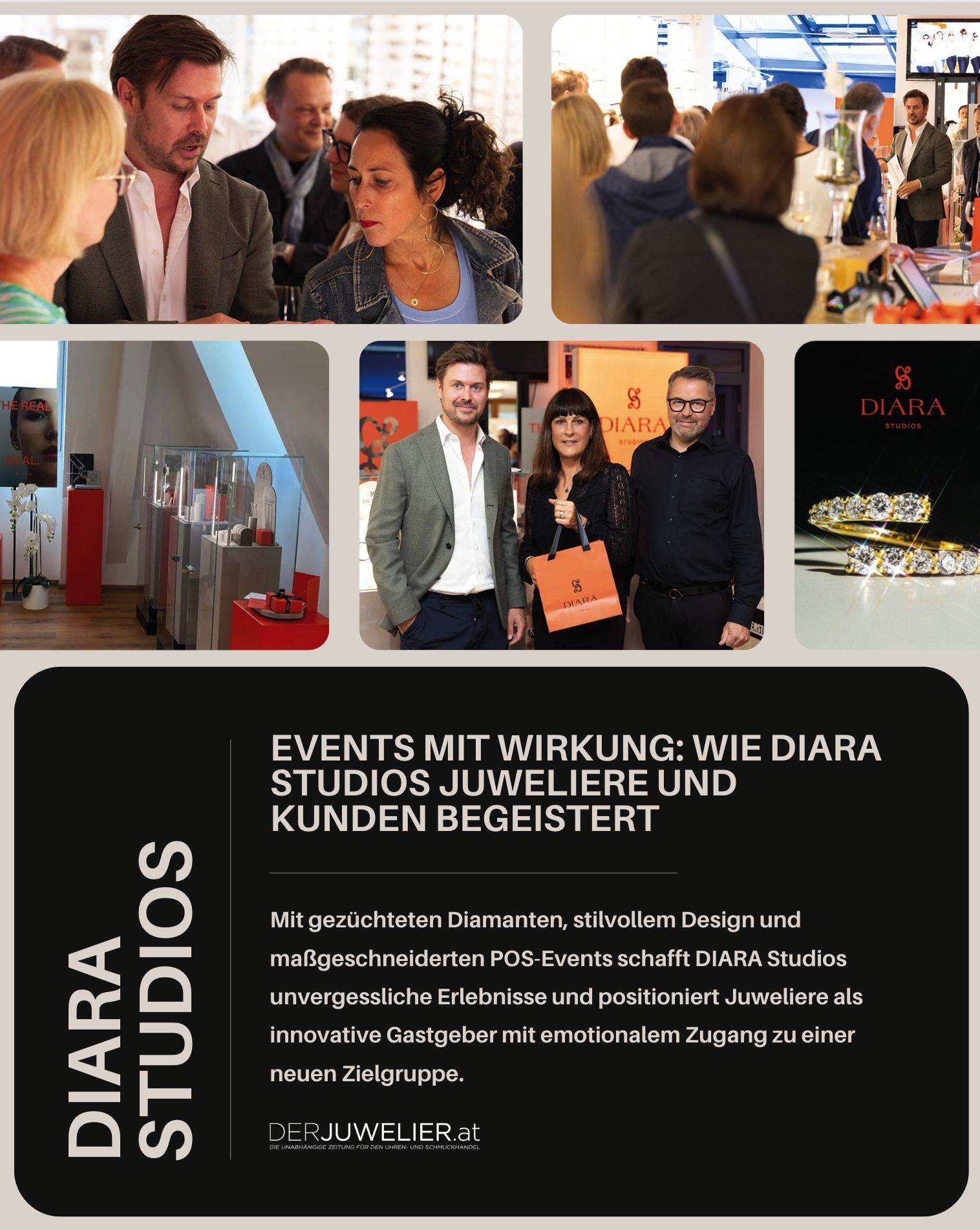 Diara Studios Kunden Event Stütz