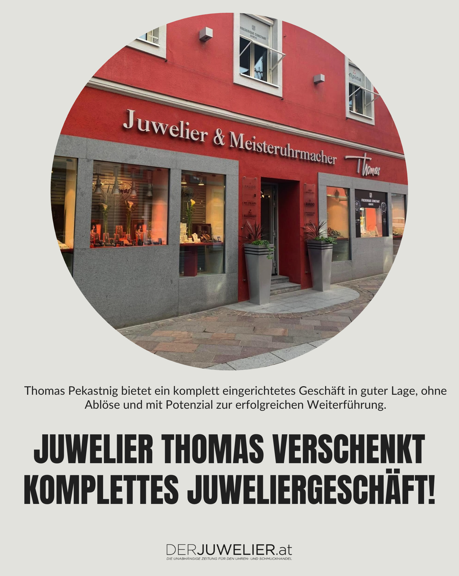 Juwelier Thomas Bruck an der Mur Geschäft verschenken geschenkt