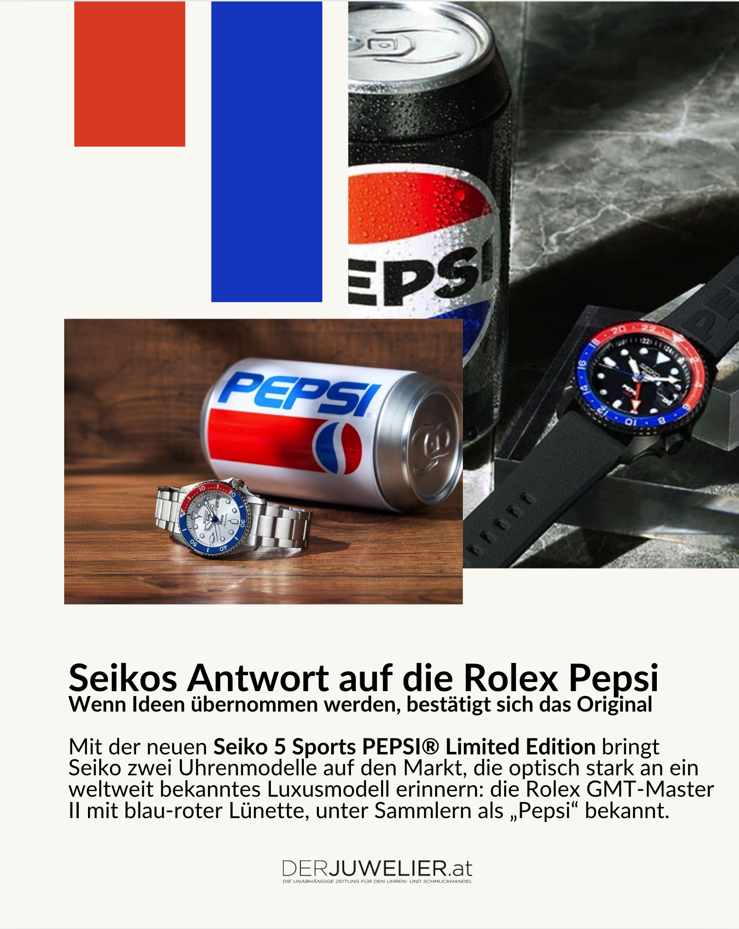 Seiko Rolex Pepsi DJ