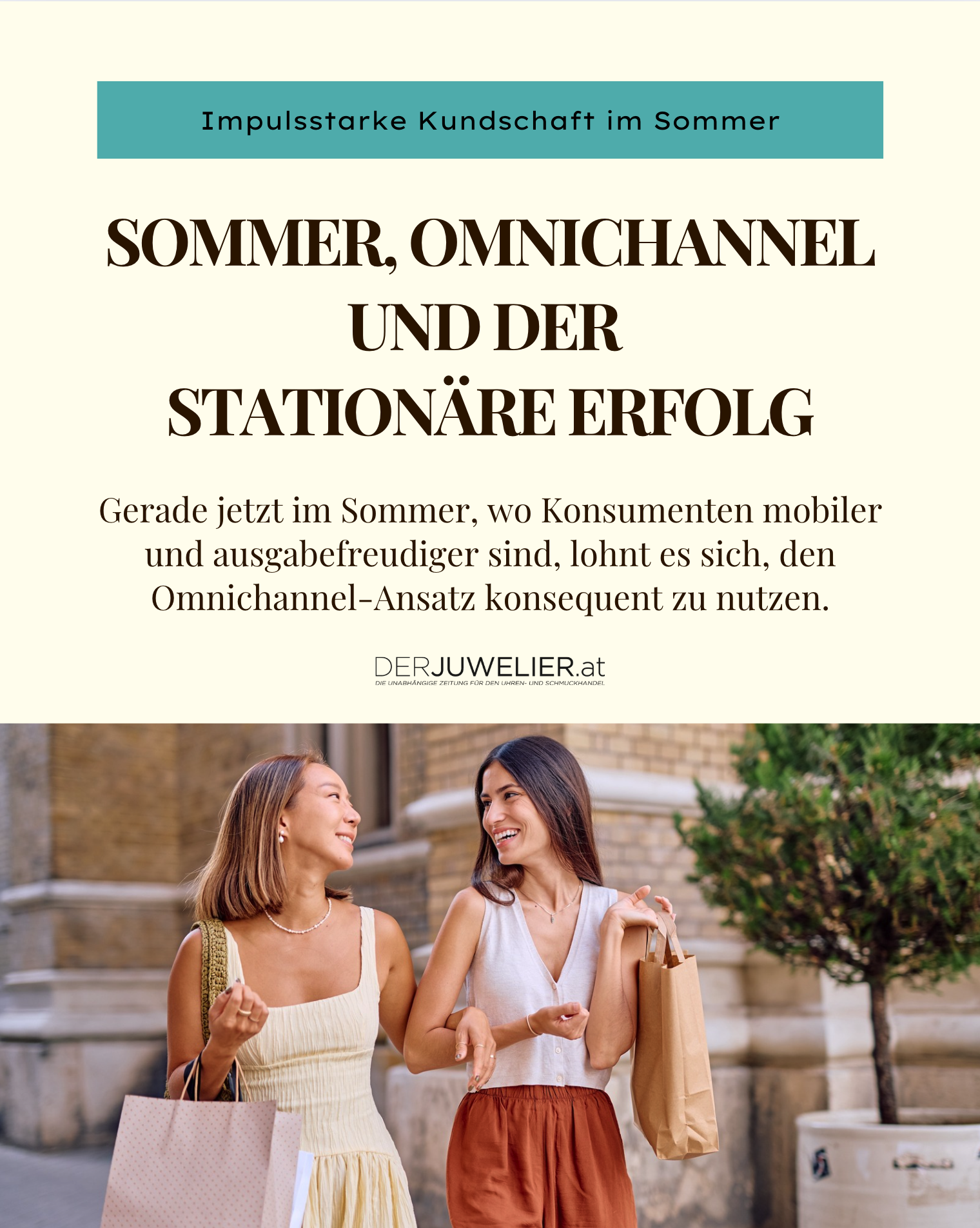 Sommer Omnichannel Einkauf Juwelier