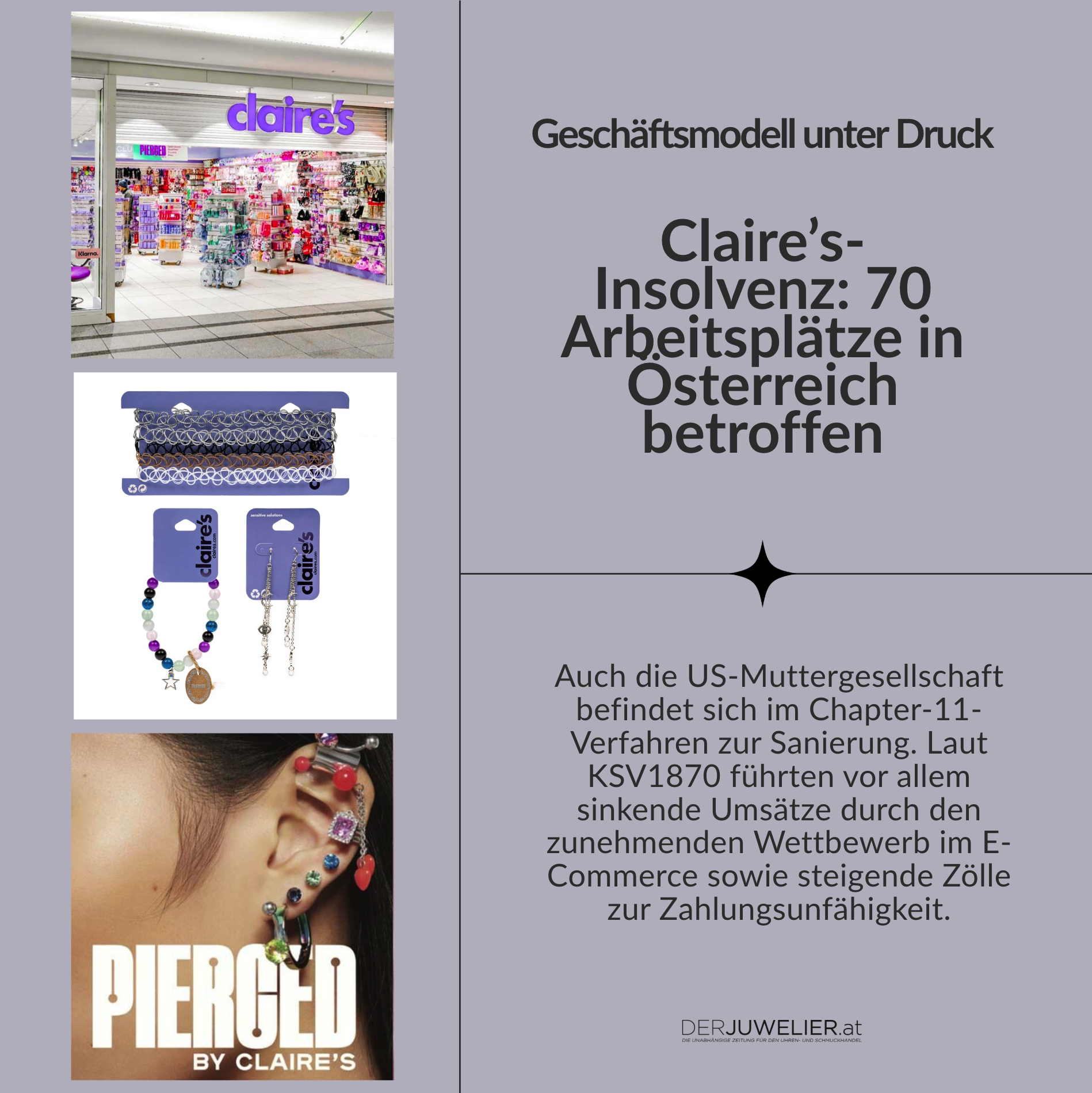 Claires Insolvenz Österreich
