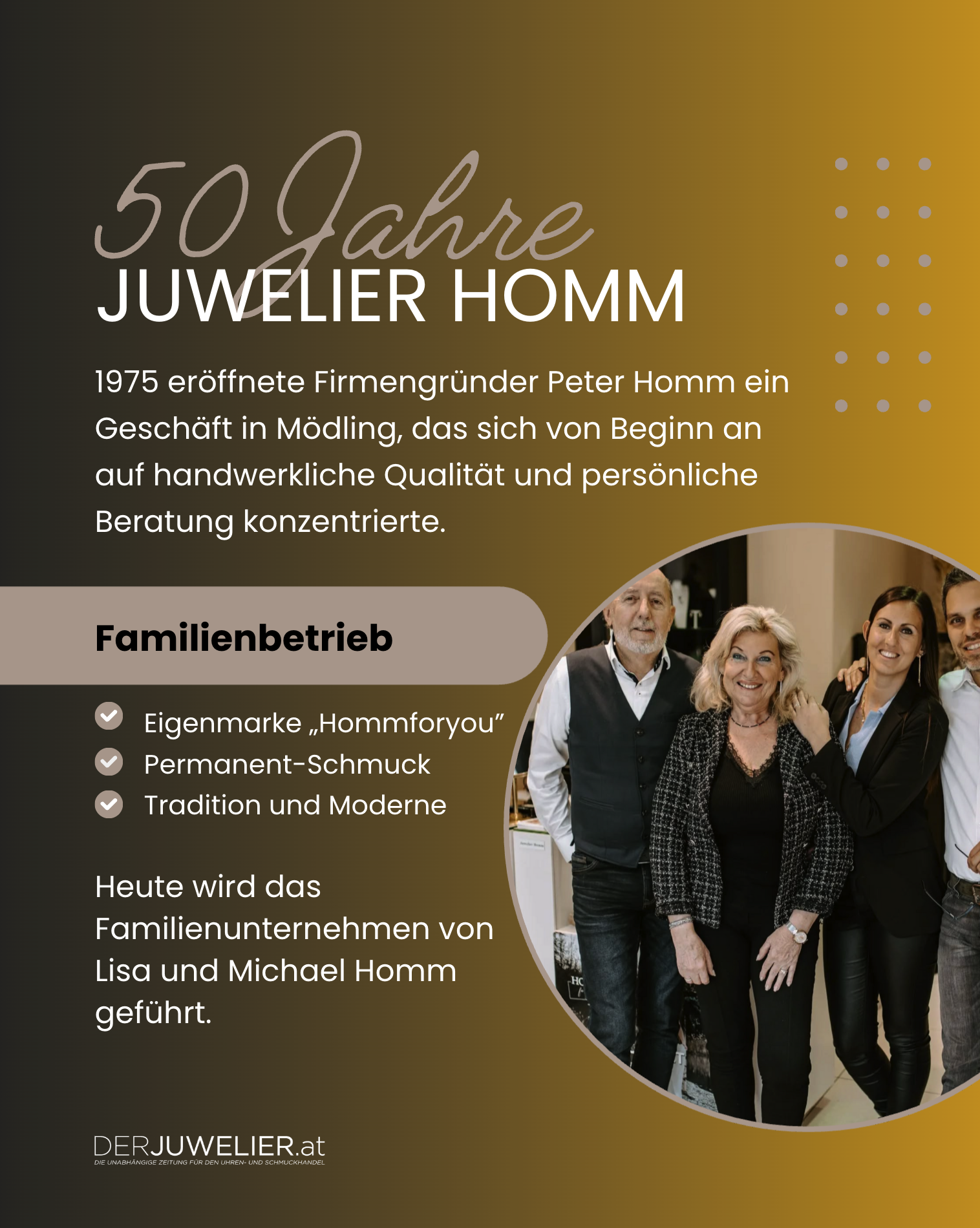 Juwelier Homm Mödling 50 Jahre