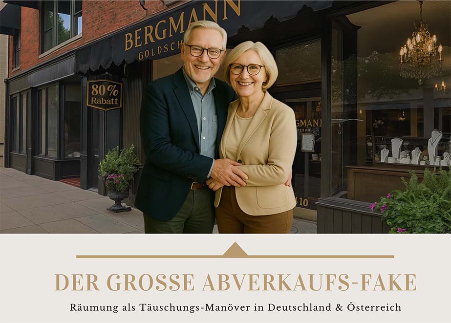 Abverkaufs Fake Juwelier Deutschland Österreich