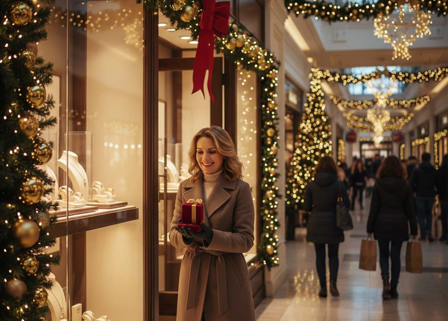 Einkaufszentrum Juwelier Weihnachten