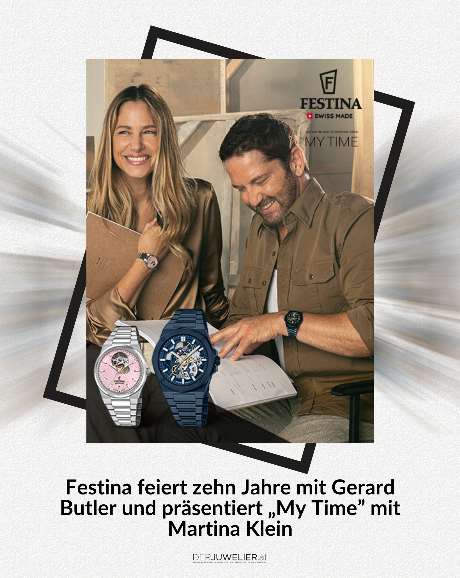 Festina Kampagne Martina Klein Gerard Butler DJ