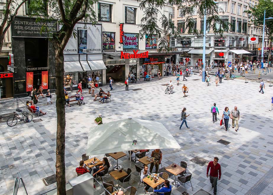 Wien Mariahilferstraße stationärer Handel