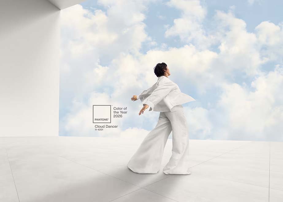Cloud Dancer Pantone Farbe des Jahres 2026
