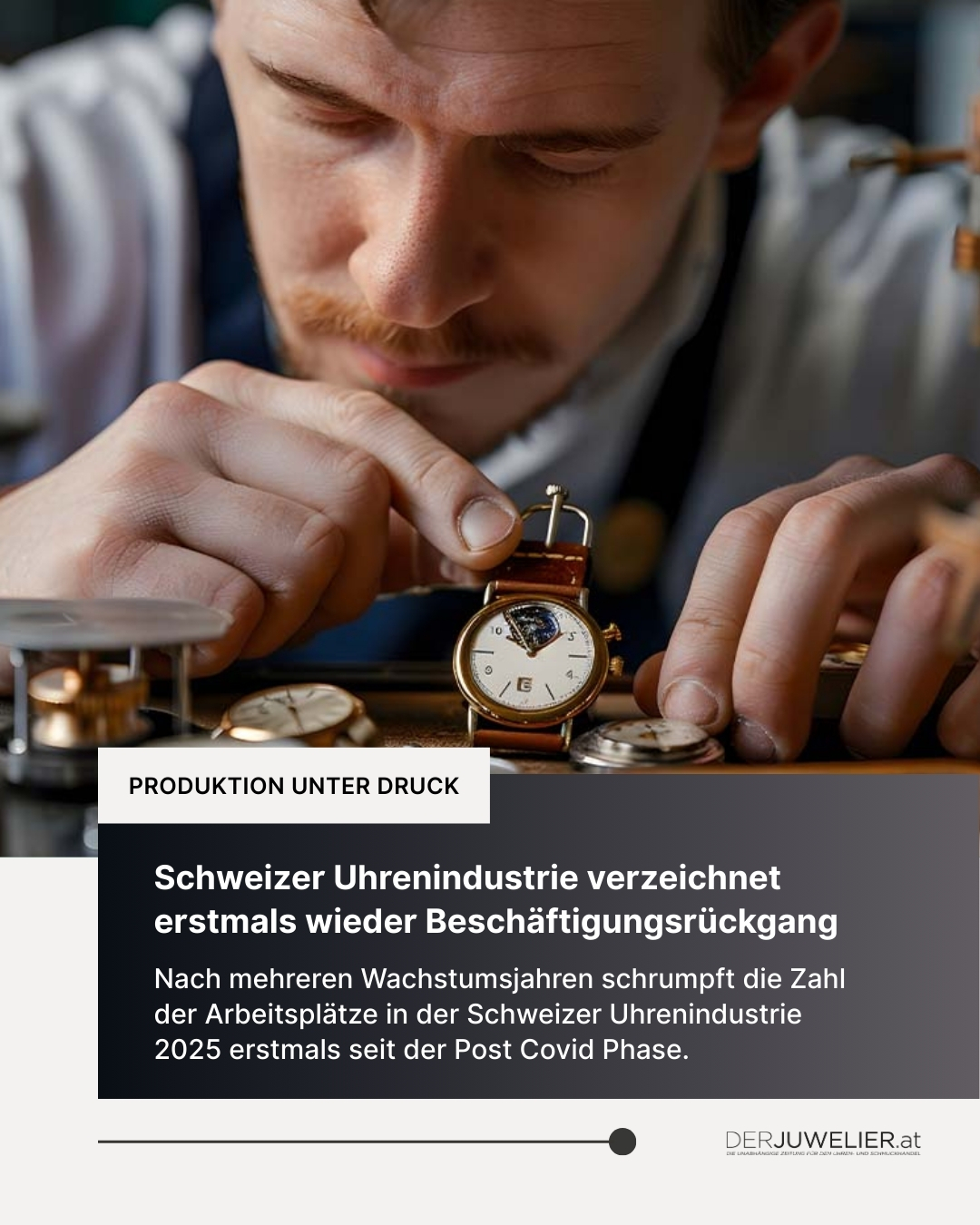 Schweizer Uhrenindustrie Beschäftigung Rückgang DJ