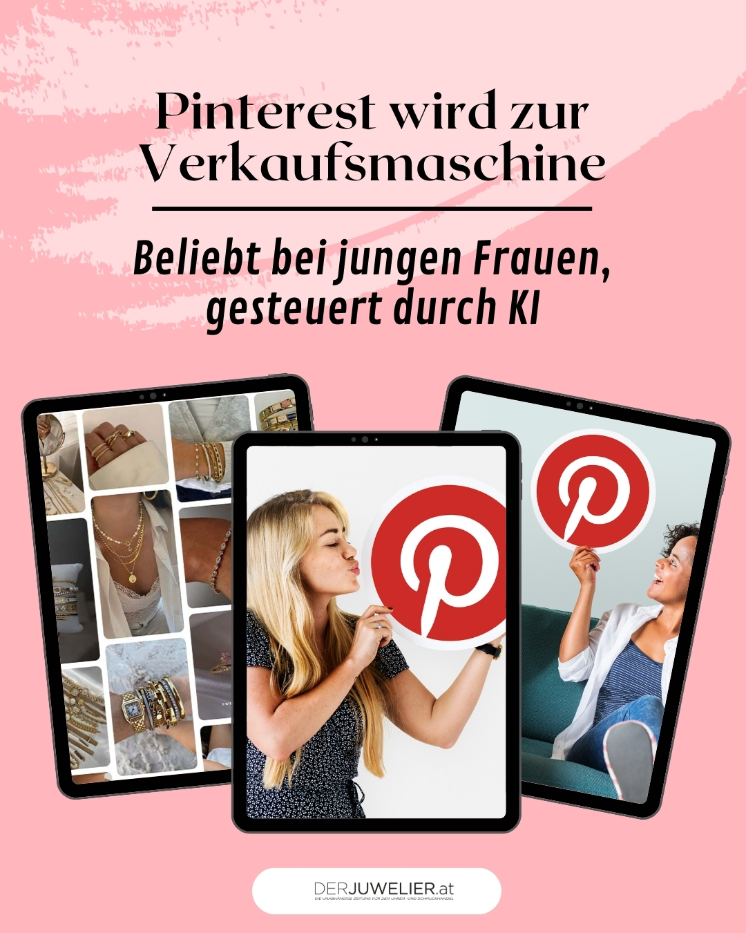 Pinterest Frauen KI Schmuck Juweliere Marketing