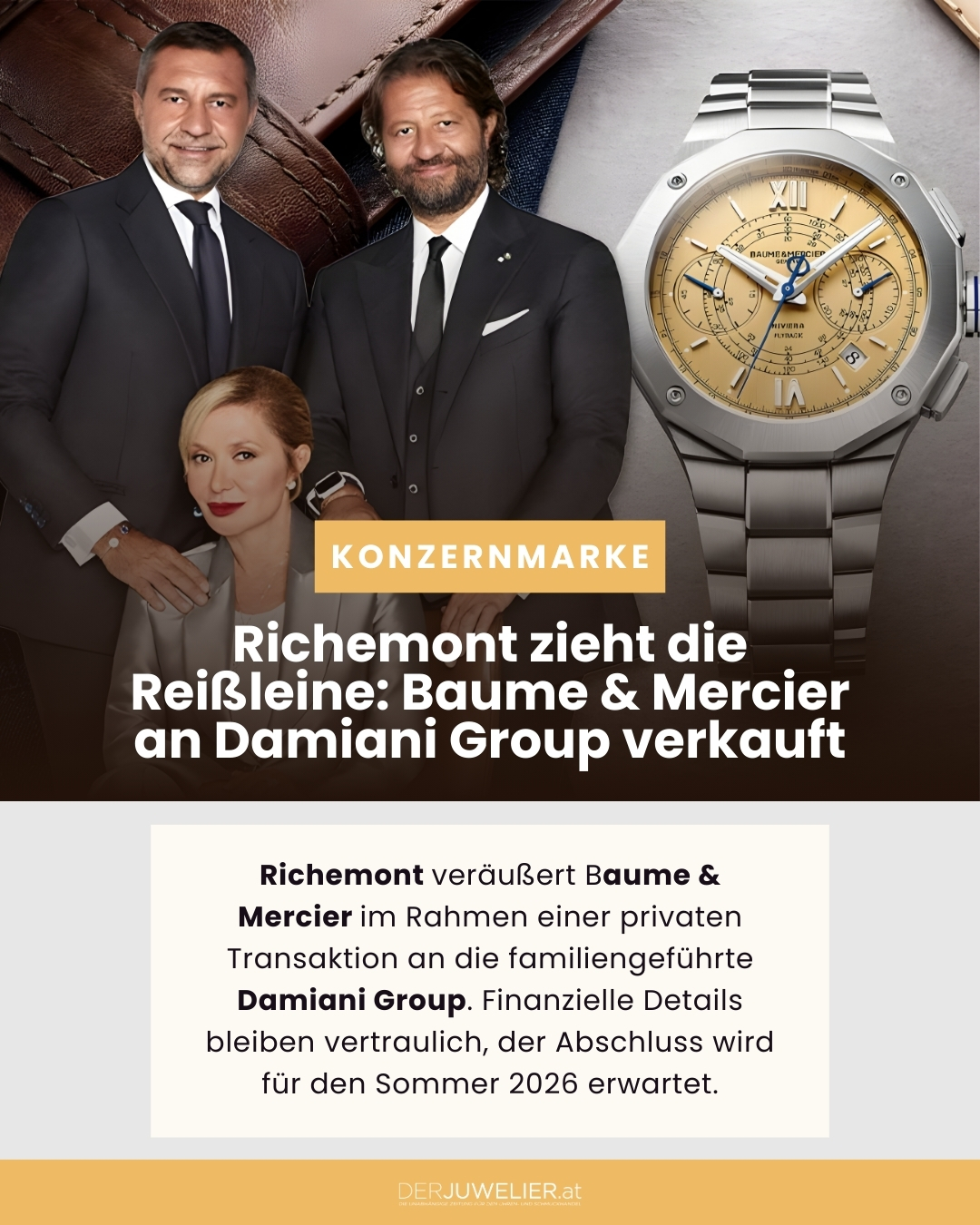 Richemont verkauf Baume & Mercier an Damiani Group DJ