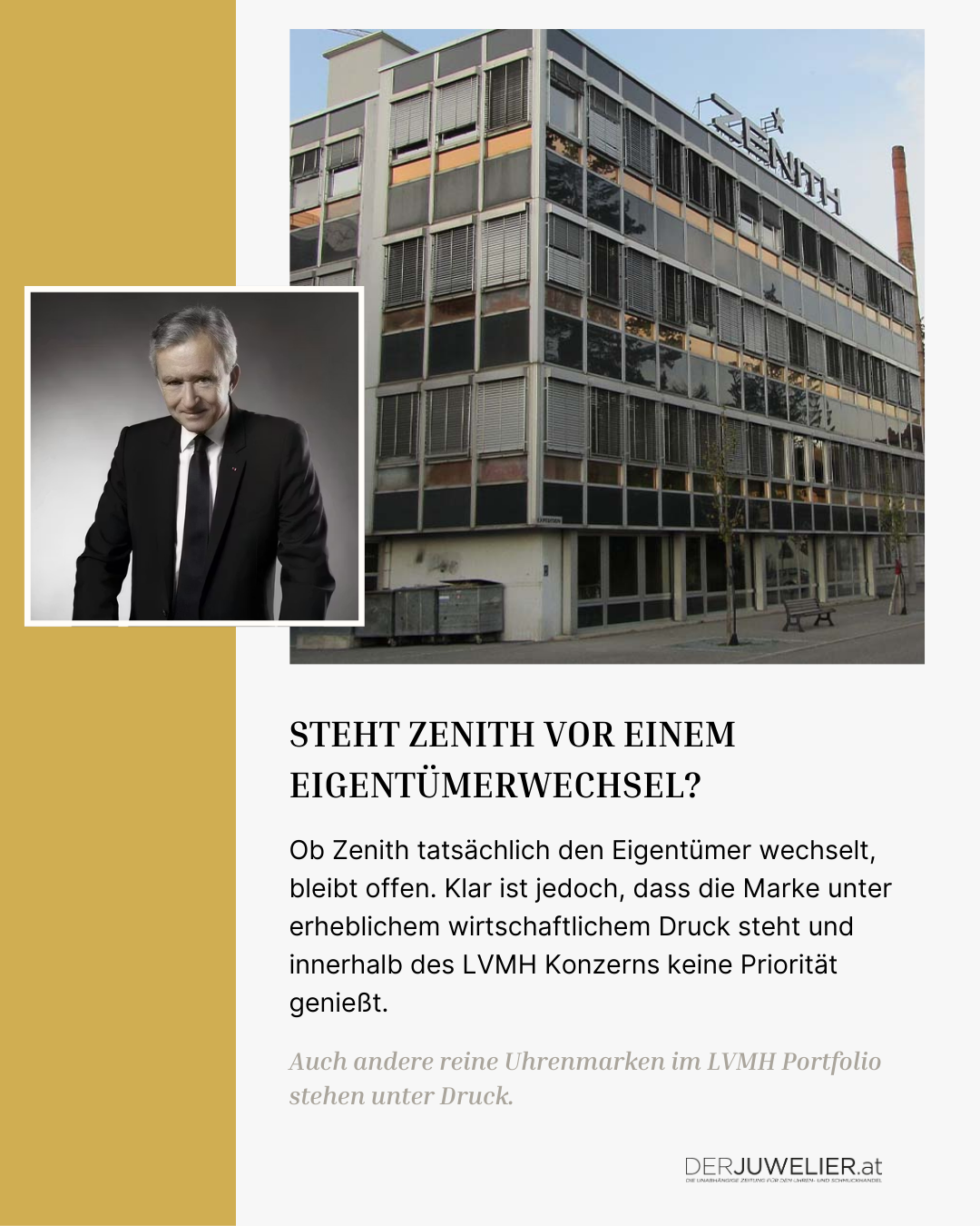 Zenith Eigentümerwechsel LVMH DJ