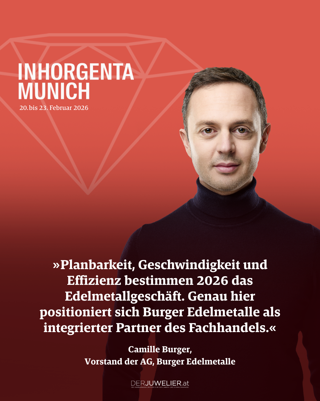 Burger Edelmetalle Inhorgenta 2026 Camille Burger DJ