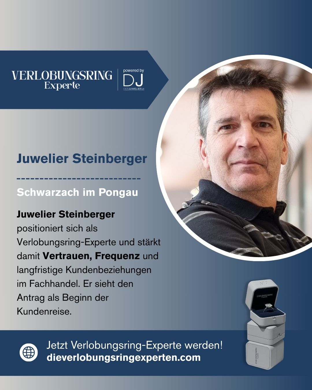 Juwelier Steinberger Schwarzach Verlobungsring Experte