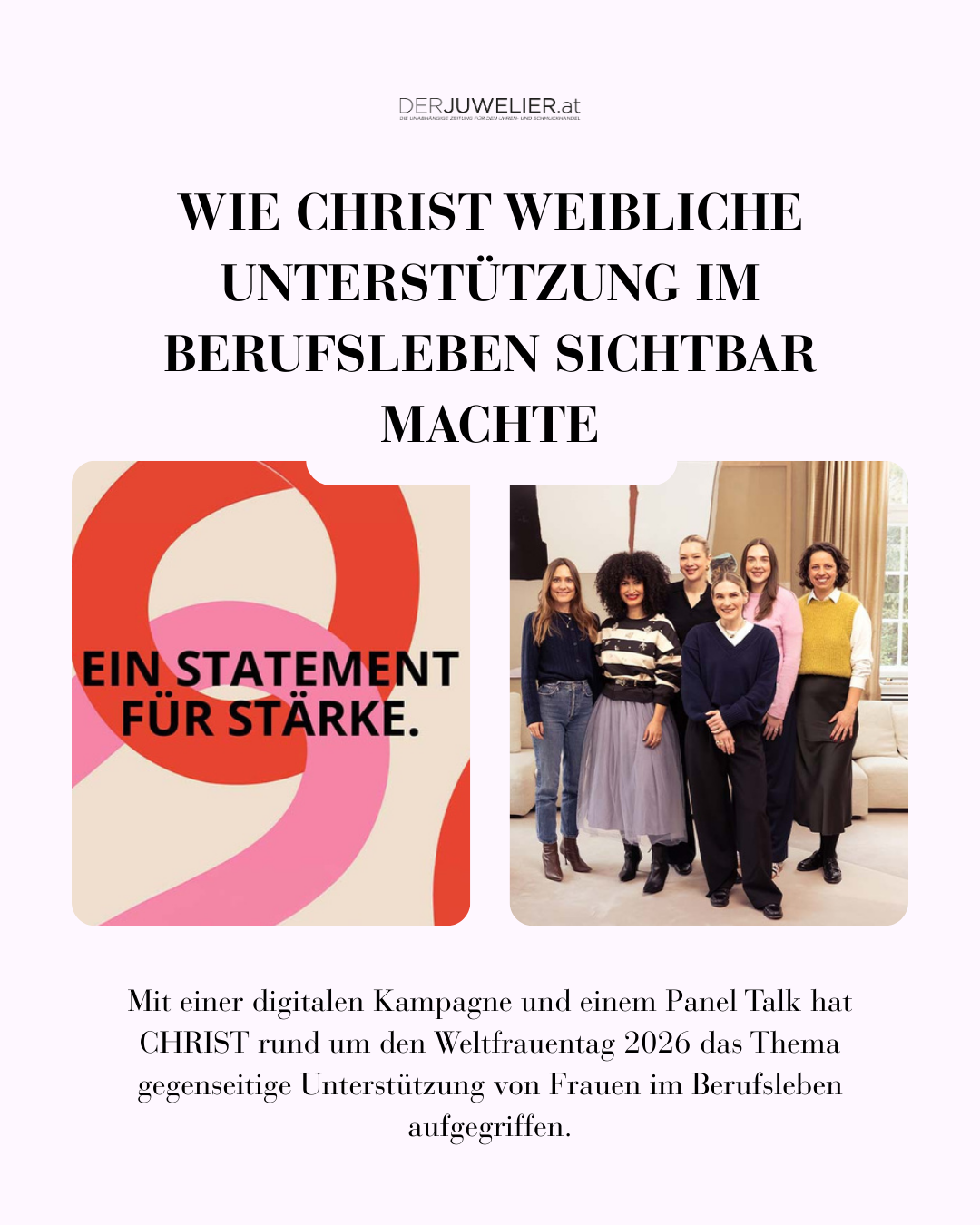 CHRIST Weltfrauentag Kampagne 2026