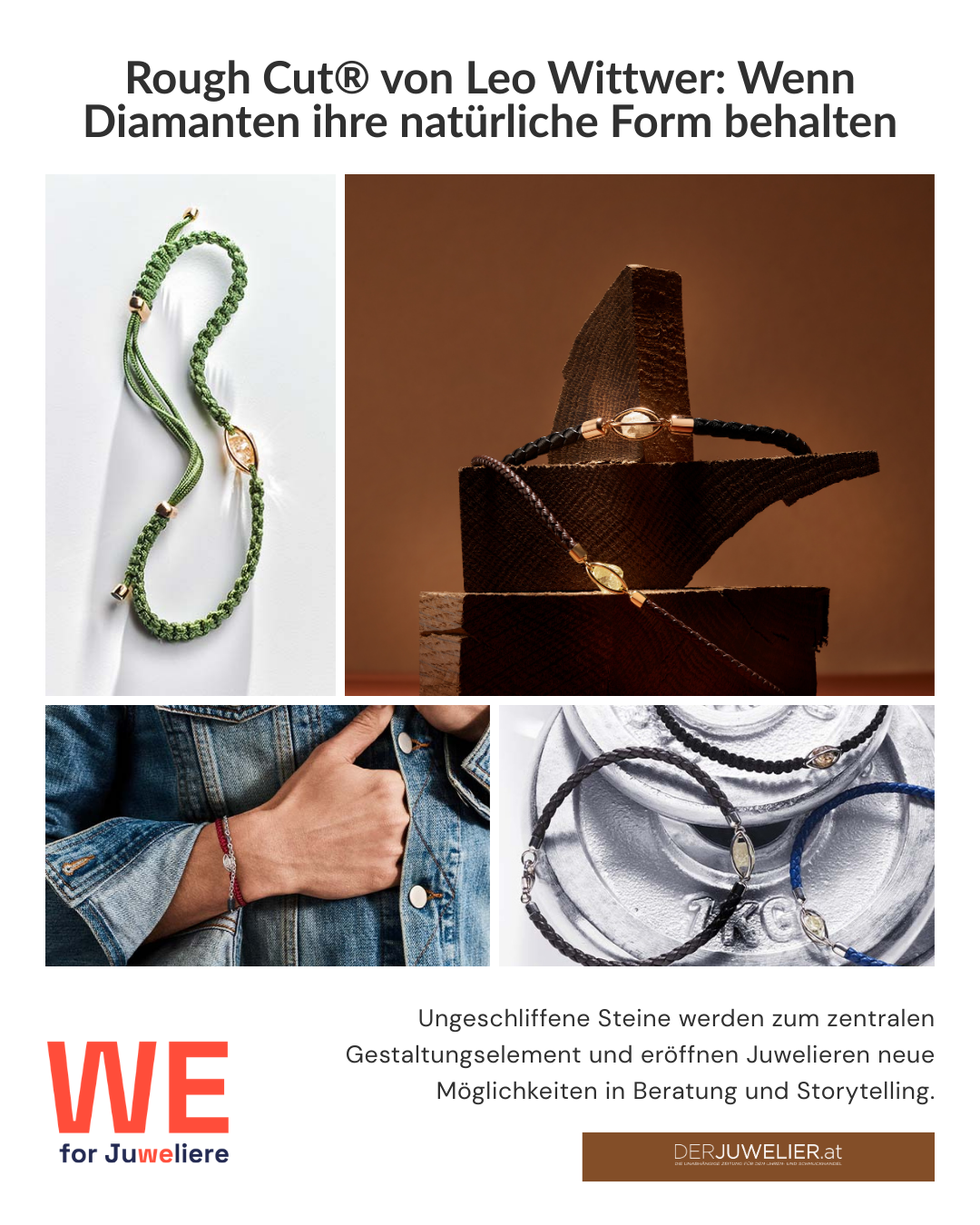 Leo Wittwer Rough Cut Unisex Armbänder DJ