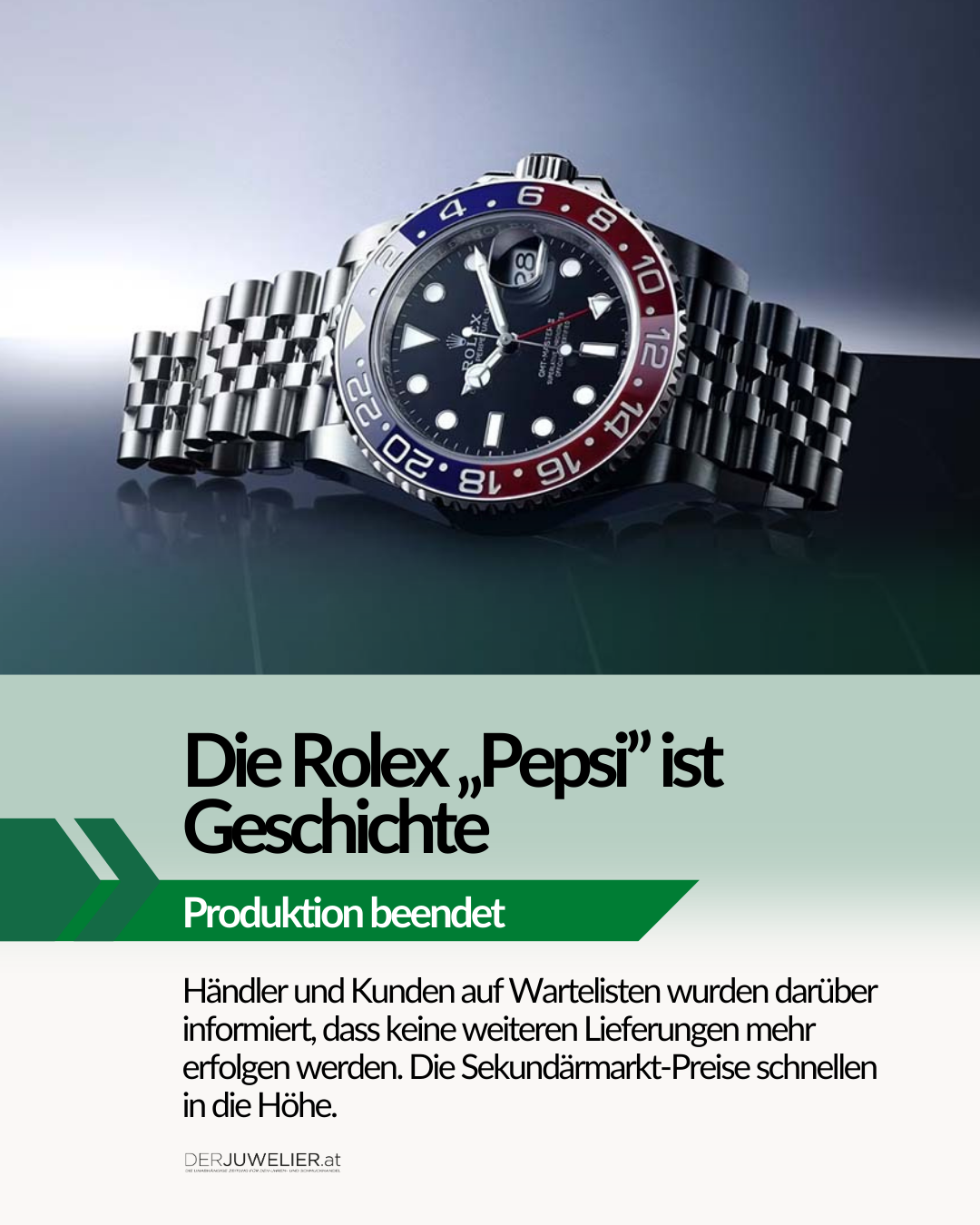 Rolex Pepsi Produktion eingestellt DJ