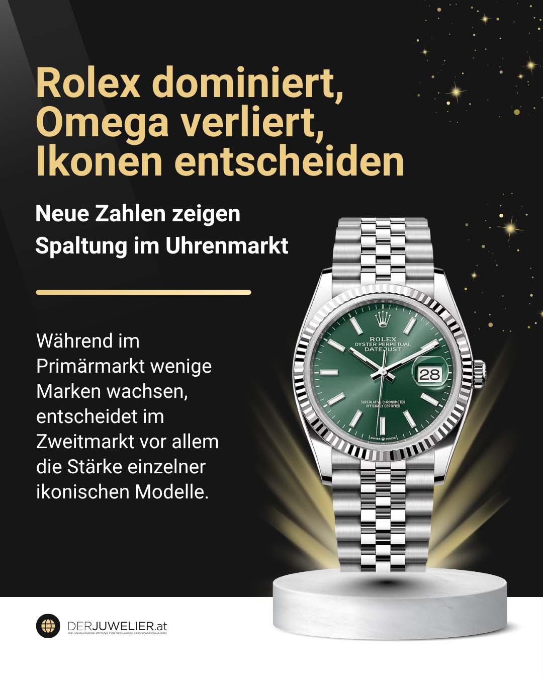 Schweizer Uhren Rolex Omega Statistik CPO