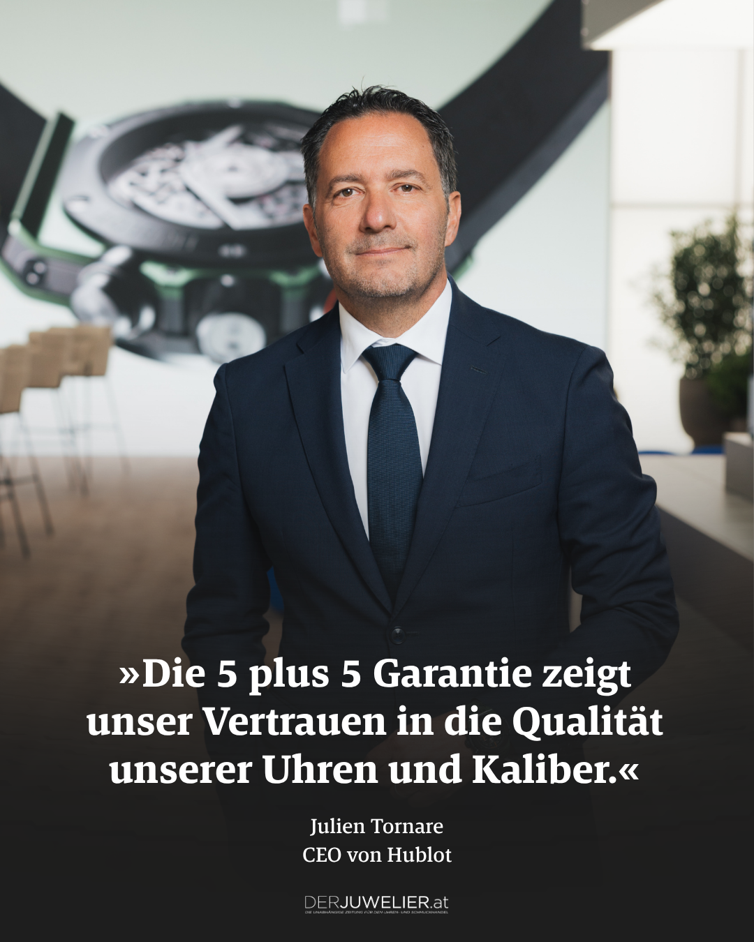 Hublot CEO Julien Tornare Watches and Wonders 2026 Zitat DJ