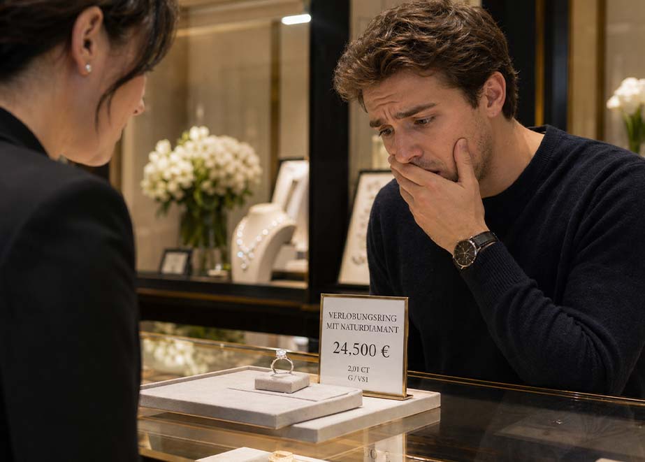 Naturdiamant Labordiamant Verlobungsring Preisvergleich