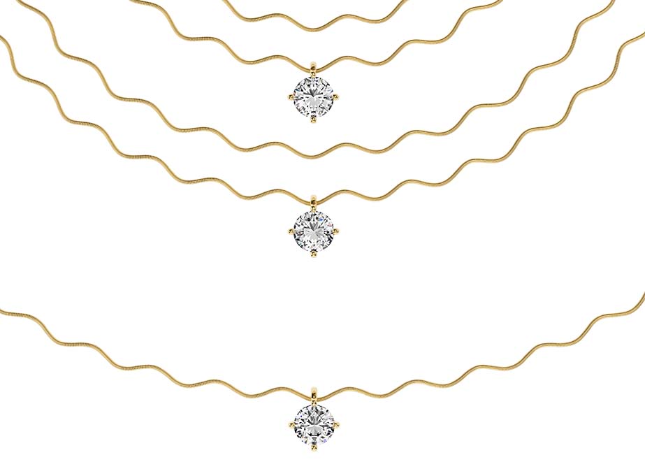 Niessing Schnur Welle Amantis Anhänger