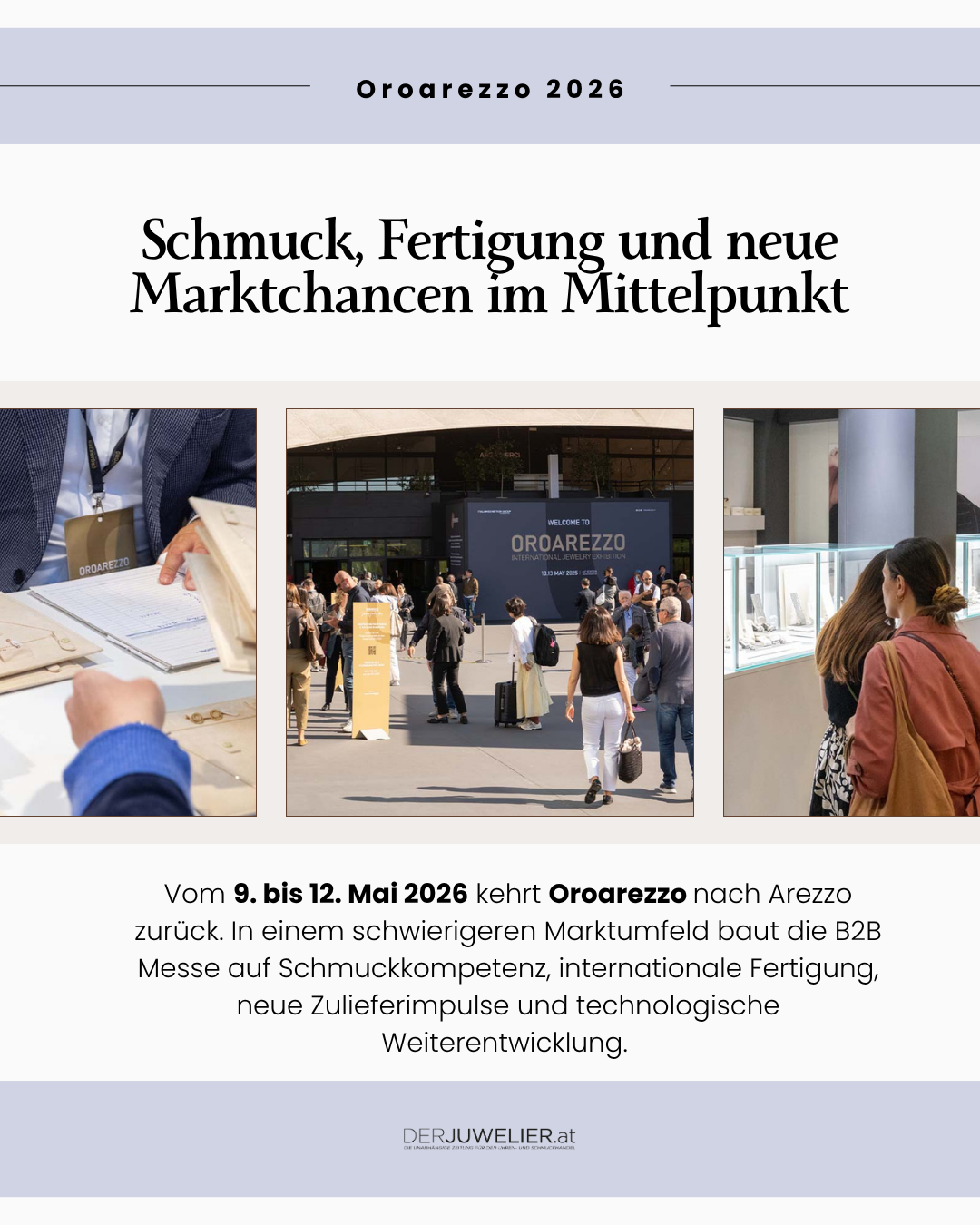 Oroarezzo Schmuck Messe Mai 2026 DJ